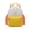 04_Kids Flower Backpack Yellow, variant on Backpack 13 Inch Flower Print Lightweight Travel Backpack PU Leather Large Capacity for College Teens Adults by Xuniizn