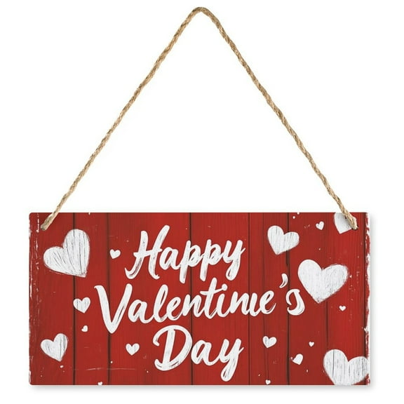 Valentines Day Decorations Sign Farmhouse Valentine's Day Door Sign Truck Gnome Valentines Day Welcome Sign for Front Door Valentines Day Door Hanger Sign for Home Indoor Outdoor Decor