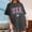 Gray, variant on Dolkfu Short Sleeve Summer Tops for Women 2026 250th Anniversary Independence Day Crew Neck Pull-on Black T-Shirts Graphic Prints Minimalist Tops Black,M
