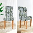 thumbnail image 3 of Yayeee 2 Pack Dining Chair Covers Stretch Parson Chairs Slipcovers Seat Protector, Blue Blossom, 3 of 6