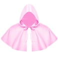 thumbnail image 2 of BFHHYA Little Red Riding Hood Cape Womens Short Hooded Cloak with Front Bow Tie Solid Color Flowy Shawl Cloak for Halloween Party Photo Shooting, 2 of 6