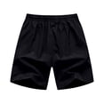 thumbnail image 5 of Men's Shorts Lightweight Solid Color Cargo Shorts Drawstring Elastic Waist Shorts Summer Lightweight Running Shorts Walking Shorts, 5 of 7