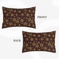 thumbnail image 3 of Binfone Golden Snowflakes Standard Size Pillowcase, Long Staple Pure Cotton Envelope Closure Pillow Cover (Pillow core not included),14"x20", 3 of 7