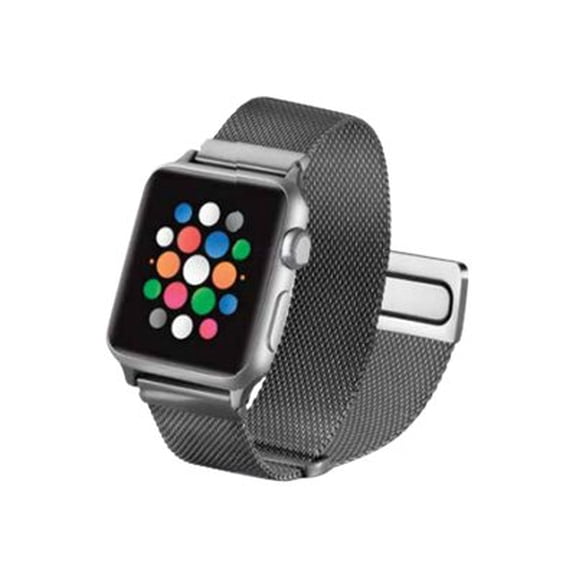 Open Box Platinum Magnetic Mesh Band - Strap for smart watch - silver - for Apple Watch Herm��s Series 9, SE 3, Series 10, Series 11, Series 8, Series 9