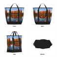 thumbnail image 3 of Large Capacity Insulated Tote Bag16.1×13.4×7.5in Thermal Insulation And Easy To Clean Strong Bearing Capacity Can Be Reused Autumn Lake, 3 of 8