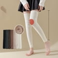 thumbnail image 3 of Eoperou 1 Pair Women Winter Stockings Knitted Legs Protection Warm Cold-proof Toeless Elastic Anti-slip Warm Soft Slim Fit Leg Warmers Thigh Socks Foot Covers, 3 of 8
