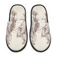 thumbnail image 1 of Fotbe Cowboys Riding Horses In Desert Pantuflas Peludas para Mujer con Estampado, Zapatillas de Peluche, Zapatos de Invierno para Casa, Uso Interior y Exterior-Large, 1 of 8