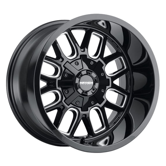 20x9 Mayhem 8107 Cogent Gloss Black Milled Wheel 8x170 (0mm)