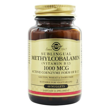Solgar - Methylcobalamin vitamine B12 1000 mcg. - 60 Nugget (s)
