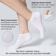 thumbnail image 2 of NevEND 6 Pairs Ankle Socks Women's and Men - Soft Thin Cotton Athletic Breathable Mesh Running Low Cut No Show Summer Socks, 2 of 7