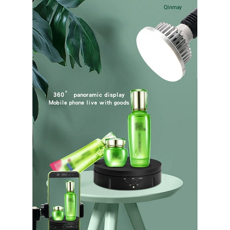 Electric Display Table Three-speed Adjustable Angle Intelligent Charging  Rotating Table Jewelry Display Turntable