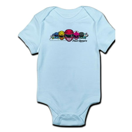 

CafePress - Power Rangers Linear Helmets - Baby Light Bodysuit