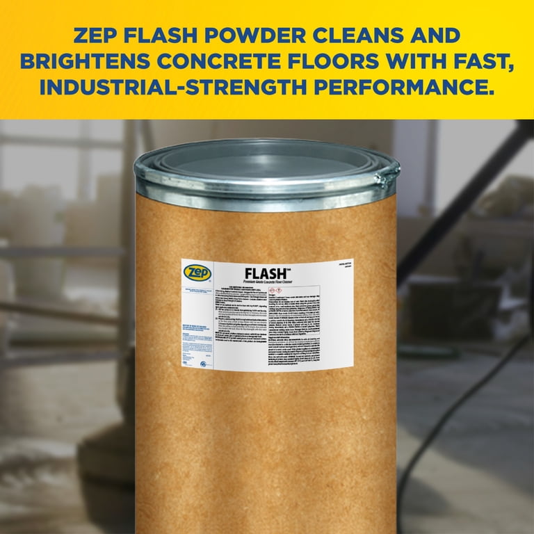 Zep Flash Powdered Concrete Floor Cleaner - 125lb (Case of 1