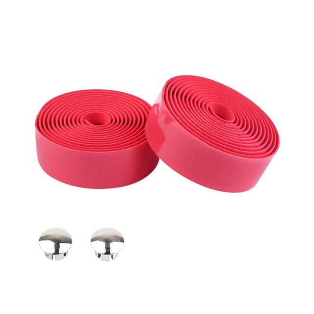 Soidarity Cinta para manillar de bicicletas con enchufe de barra Empuñaduras de amortiguación para ciclismo Envolturas Cintas transpirables de espuma de Ciclismo Rojo Soidarity OD025123-02