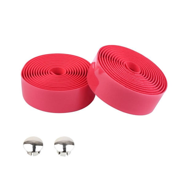 Soidarity Cinta para manillar de bicicletas con enchufe de barra Empuñaduras de amortiguación para ciclismo Envolturas Cintas transpirables de Ciclismo Rojo