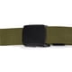 thumbnail image 2 of Cinturón militar de lona ajustable para hombre, cinturón táctico para exteriores con hebilla de plástico (verde oliva), 2 of 3