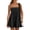 483#Black, variant on Womens Summer Rompers Spaghetti Strap Short Jumpsuits Square Neck Dress Beach Vacation Clothes with Pockets Black XL