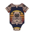 thumbnail image 2 of Rocae Pug dog Yoga for Baby Climbing Clothes Soft Baby Romper for Active Infants Comfortable and Breathable Crawling Jumpsuit Unisex Baby Outfit, 2 of 8