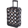 thumbnail image 1 of Juego de equipaje Rockland Fashion Softside Upright de 2 piezas negro, 1 of 6