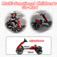 thumbnail image 5 of Holaki 12V Electric Go Kart for Kids, Battery Powered Ride on Toy with Adjustable Seat, Music, LED Lights, EVA Wheels & Forward/Reverse Driving, Red, Ages 3-6, 5 of 9