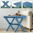 thumbnail image 2 of SERWALL Small Folding Side Table set 2, HDPE All Weather Adirondack End Table, No Assembly Required, Navy, 2 of 8