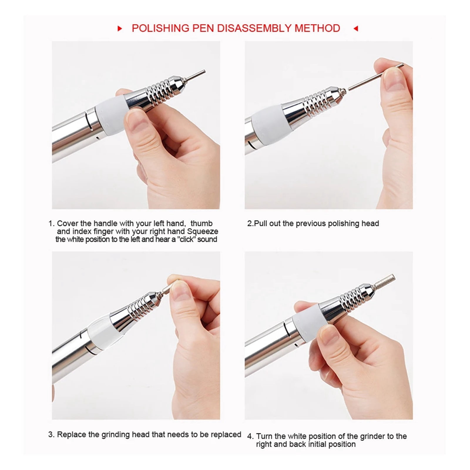 15W Efficient Electric Nail Drill Machine 35000RPM Professional Pen Manicure Machine Milling-Cutter Nails Tools 3C