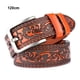 thumbnail image 3 of Cinturón masculino Qarigey liso y resistente al desgaste con impresión de moda PU Naranja 120cm, 3 of 6