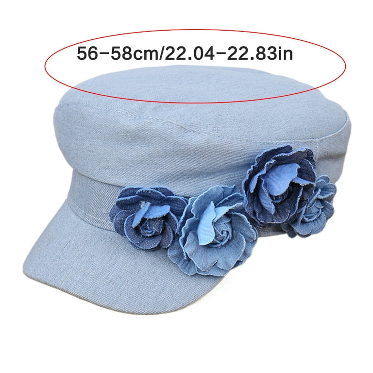 ROZYARD 3D Flower Beret Hat Women Fashion Driver Hat Breathable