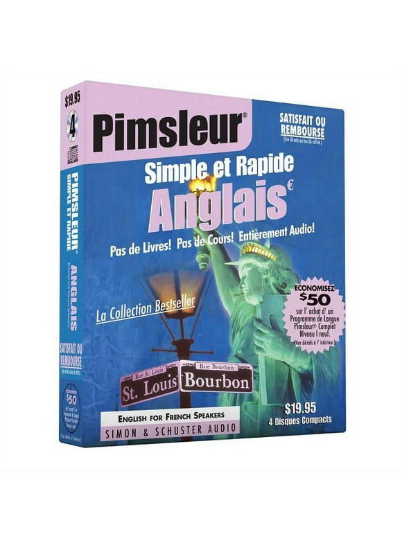 Quick & Simple: Pimsleur English for French Speakers Quick & Simple Course - Level 1 Lessons 1-8 CD : Learn to Speak and Understand English for French with Pimsleur Language Programs (Series #1) (Edition 1) (CD-Audio)