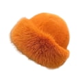 thumbnail image 4 of Gorro cosaco, gorro ruso, cómodo gorro Y2K, resistente al viento, cálido y abrigado. Naranja, 4 of 9