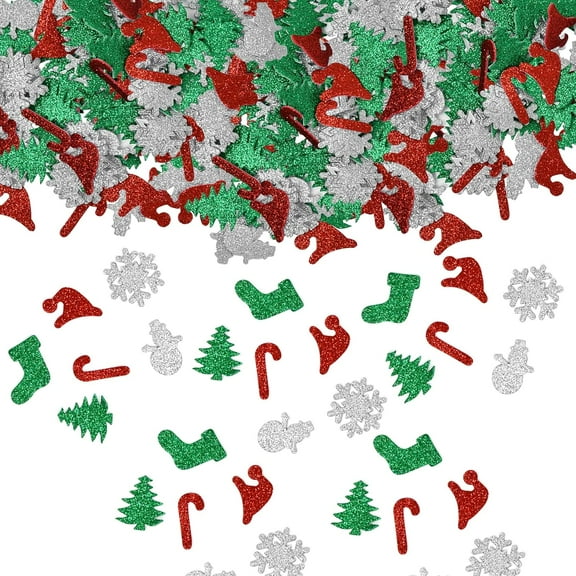 Gift Boutique 240 Pack Christmas Glitter Foam