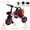 Pink, variant on LELINTA Toddlers Tricycle, Kids Trike 3-5 Years Boys & Girls Balance Training Balance Bicycle Toddler Tricycles Bike Folding with Adjustable Seat with Storage Bin, Birthday Gift With Storage Bin