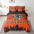 thumbnail image 2 of jejeloiu Football Game 7 Pieces Bedding Comforter Set,American Rugby City Full Bedding Set For Men Women Reversible, 2 of 8