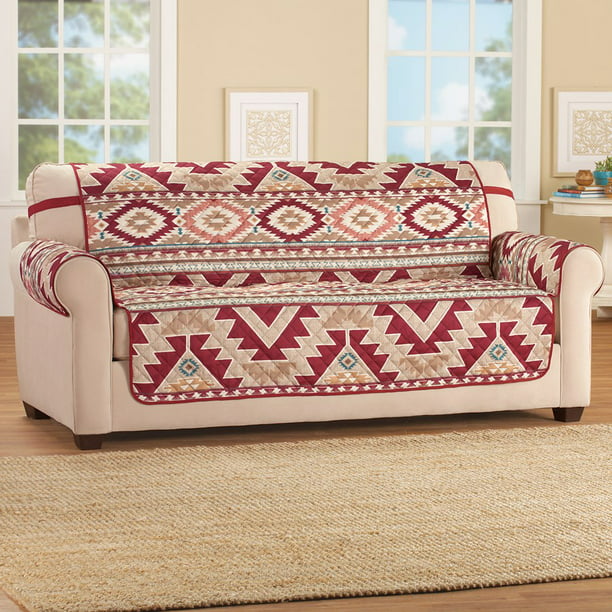 Collections Etc Aztec Southwest Patterned Sofa Cover with
