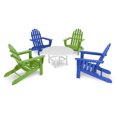 thumbnail image 3 of POLYWOOD Classic Folding Adirondack 5-Piece Conversation Group in Navy, 3 of 4