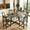 Gray, variant on Gasee 7 Piece Dining Table Set,Modern Round Kitchen Table and 6 Chairs,Dining Set for Dining Room,Small Space and Breakfast Nook
