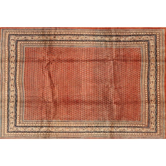 Ahgly Company Machine Washable Indoor Rectangle Traditional Peru Brown Area Rugs, 4' x 6'