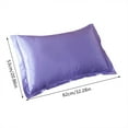 thumbnail image 3 of Solid Color Faux Silk Pillowcase Silk No Zipper Envelope Pillow Pillow Cover, 3 of 7