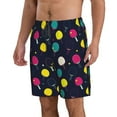 thumbnail image 2 of Sikiie Colorful Ping Pong Rackets Print Men's Beach Shorts, High Elastic Quick-drying Shorts - with Drawstring and Slip Pockets, Suitable for Beach, Sports, Vacation-XX-Large, 2 of 6