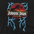 thumbnail image 2 of Jurassic Park T-Shirt Lightning Logo Unisex Graphic Tee For Men & Women, 2 of 7