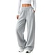thumbnail image 2 of Neewe Classic Sweatpants for Women Casual Straight Pants High Waist Drawstring Sweatpants Baggy Athletic Trousers with Back Pockets, 2 of 7