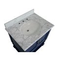 thumbnail image 2 of Beverly 30" Bathroom Vanity with Royal Blue Cabinet and Carrara Marble Top, 2 of 6