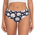 thumbnail image 1 of Fotbe Cute Basebal Calzones Estampados para Mujer – Ropa Interior de Algodón, Cómoda, Suave y Elástica-X-Large, 1 of 6