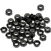 50Pcs Sturdy Skateboard Longboard Trucks Wheels Replacement Axle Nuts Hardware Black