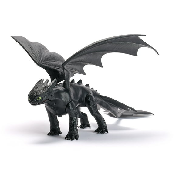 DreamWorks Dragons, How to train Your Dragon, Dragons de combat, Furie Nocturne avec effets sonores plasma, Figurine articulée de 33 cm, jouets pour garçons et filles à partir de 4 ans