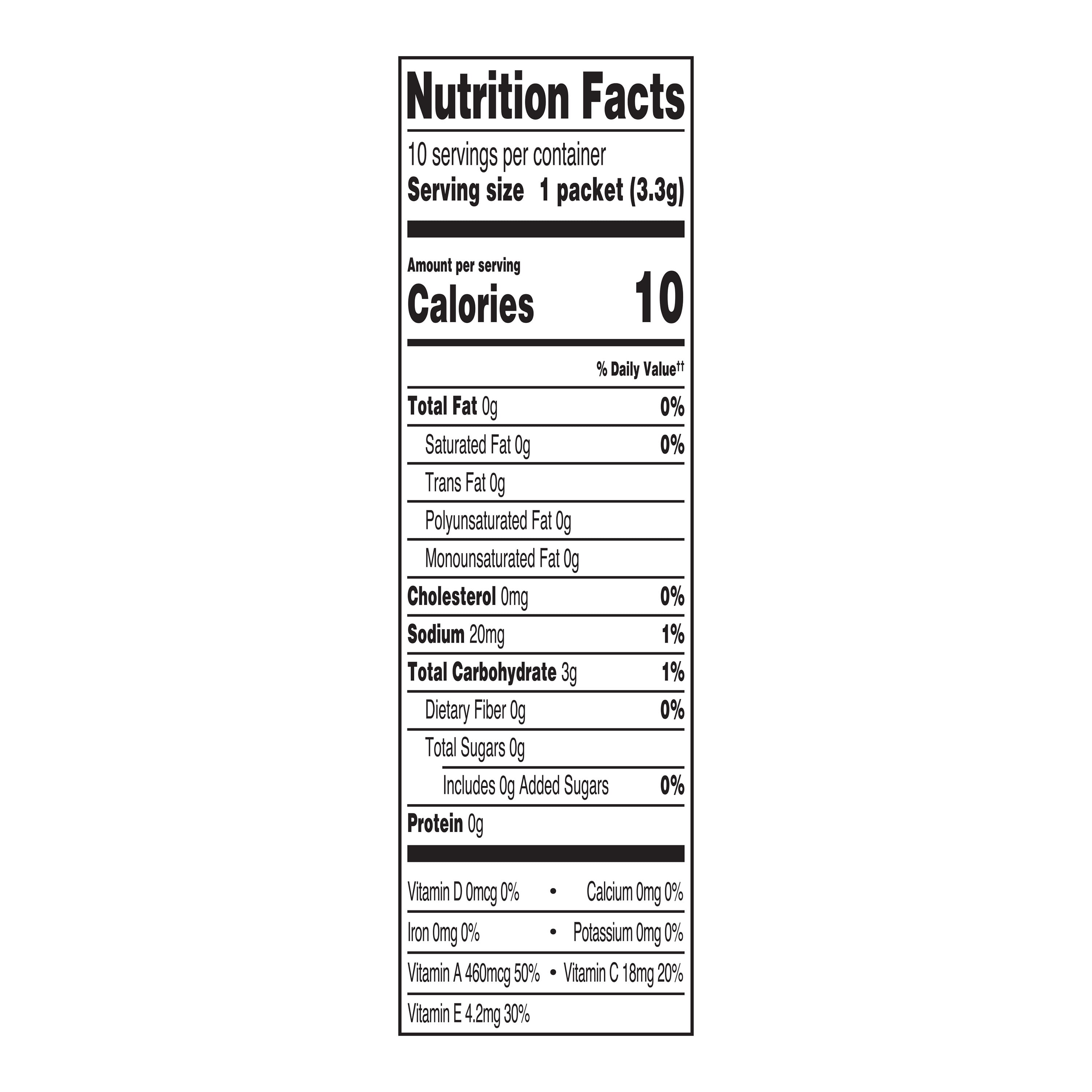 (12 pack) Great Value Sugar-Free Cherry Pomegranate Antioxidant Powdered Drink Mix, 0.11 oz, 10 Count