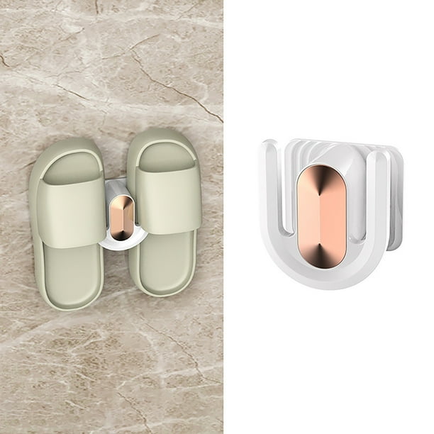 pstuiky Zapatero con orificios para sandalias y pantuflas de baño, escurridor, organizador de zapatos para puerta.