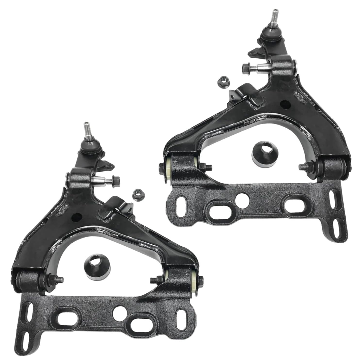 Detroit Axle - 12pc Front End Kit for Chevy Trailblazer EXT GMC Envoy Buick Rainier Olds Bravada Saab 9-7X Isuzu Ascender, Control Arms w/Ball Joints Struts Wheel Hubs Ball Joints Sway Bars Tie Rods