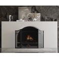 thumbnail image 1 of Lizh Fireplace Screen with Arch Frame 3 Panels, Steel Mesh Simple Design Fireplace Screen, 1 of 4