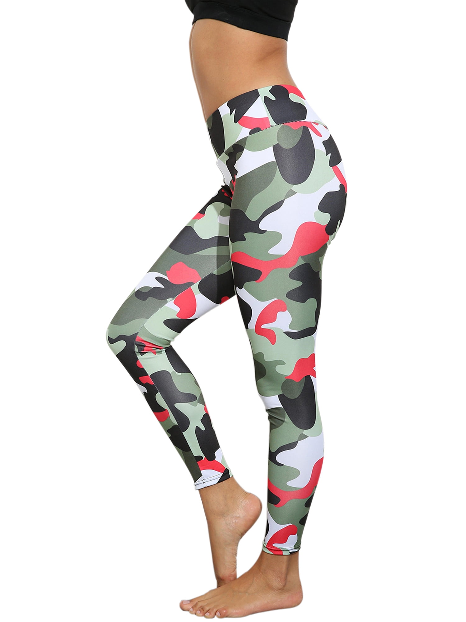 camo workout capris